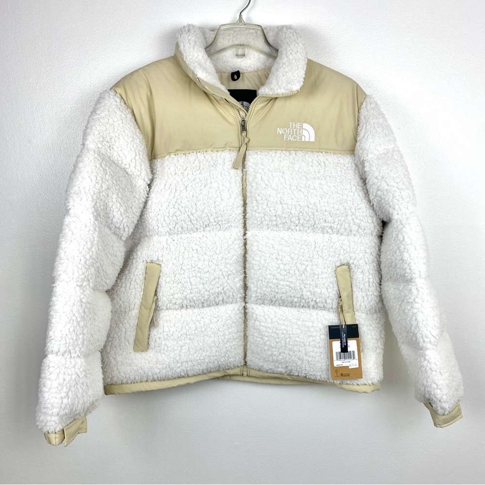 NWT The North Face Men’s High Pile Nuptse Jacket Gardenia White L